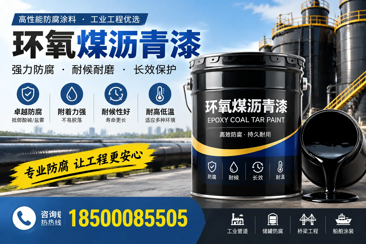 环氧煤沥青漆的施工方法与注意事项，确保在白城顺利完成